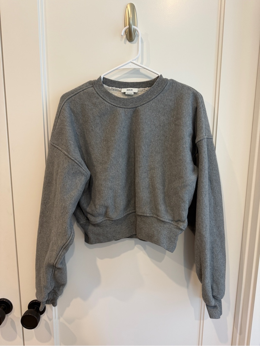 Agolde Heather Gray Crewneck Sweatshirt